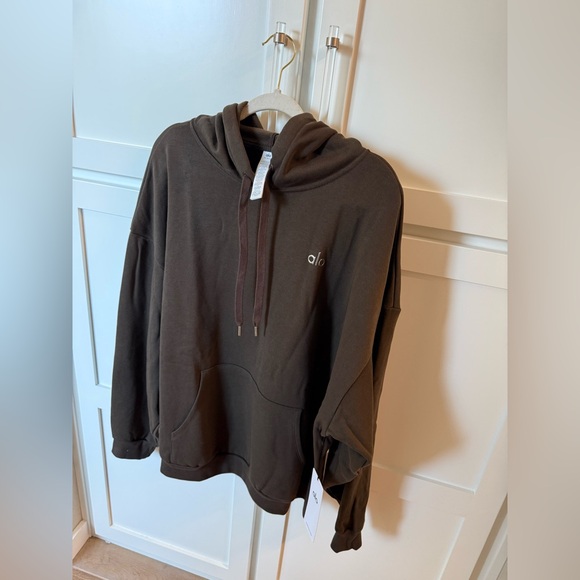 Brand New with Tags! Alo Accolade Hoodie-Espresso-Size XL - Picture 13 of 15